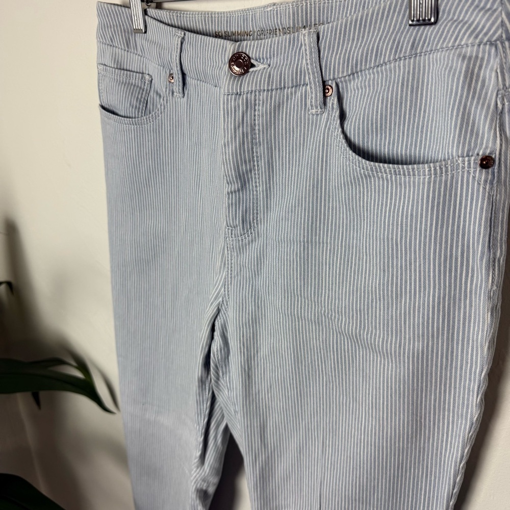 Chico’s So Slimming Girlfriend Slim Leg Jeans – Pinstripe - Picture 3 of 5